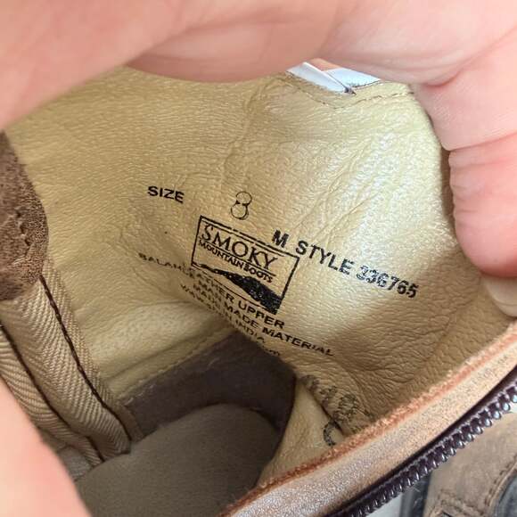 Smoky Mountain Boots Kids' Distressed Charcoal Square Toe - Picture 2 of 4